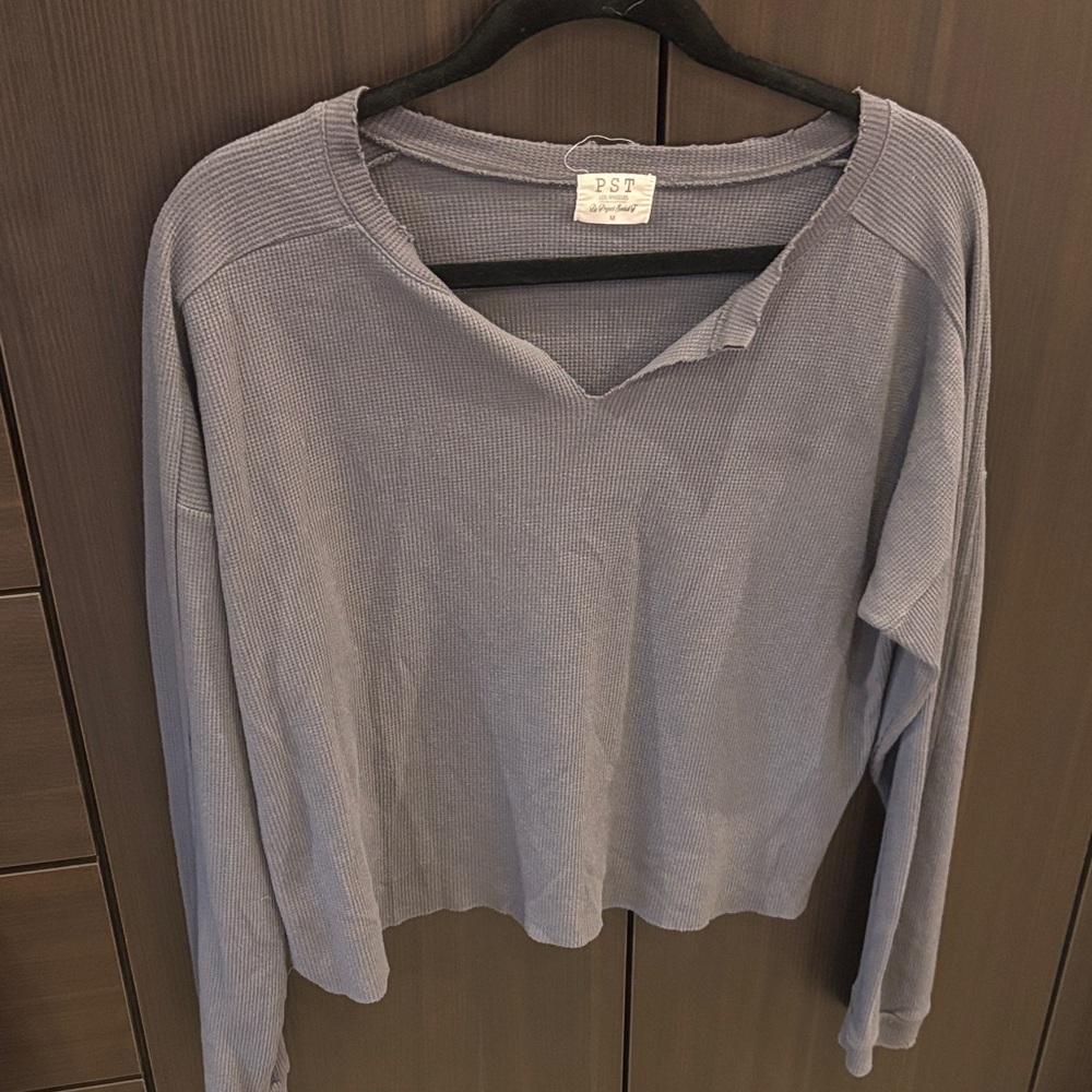 Project Social T Women's Blue Long Sleeve Sweatshirt